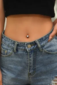 navel piercing girl